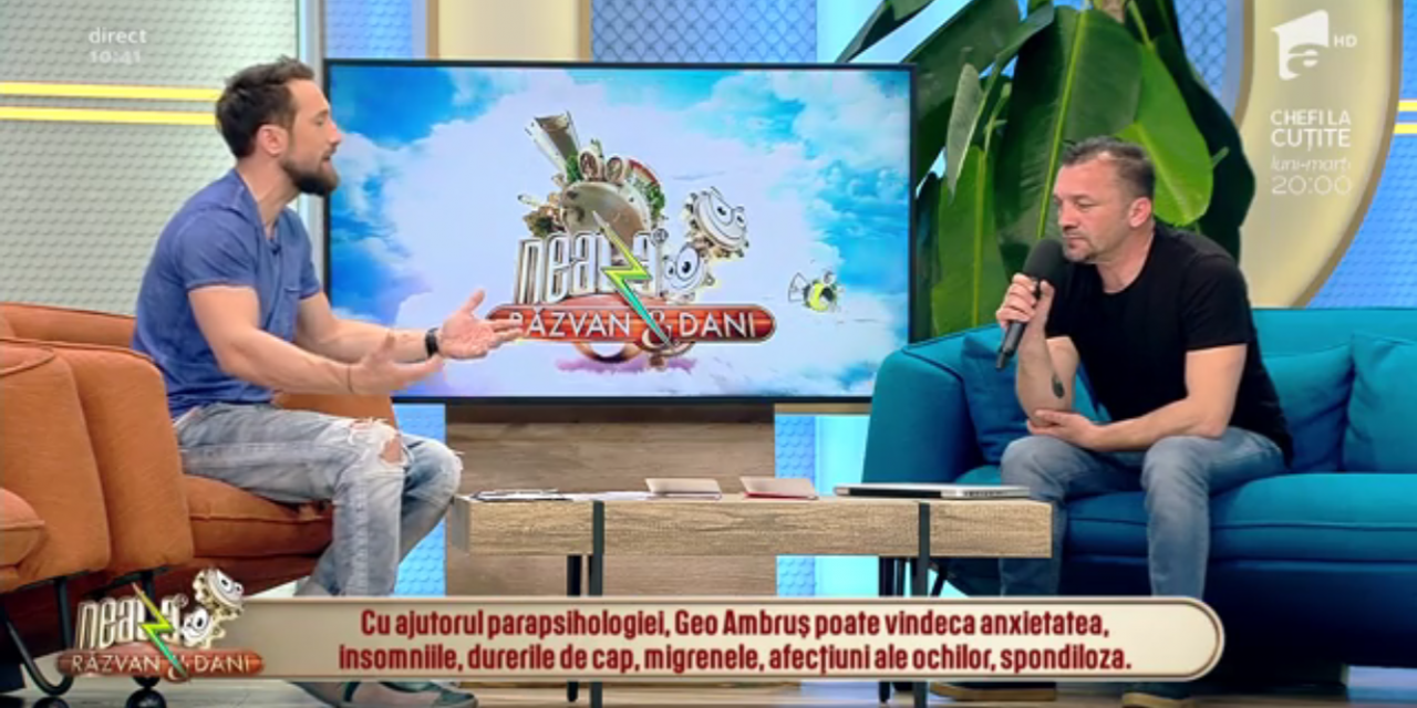 Beclenarul Geo Ambruș, invitat la „Neatza cu Răzvan și Dani”. Cum a comentat prezentatorul Dani unul dintre videoclipurile artistului din Beclean – VIDEO