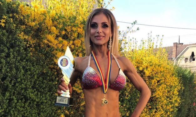 Alexandra Săsărman din Beclean a câștigat locul I la prima sa participare la un concurs național de culturism și fitness – FOTO