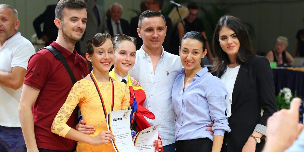 Mara Lechințan și Bogdan Pop au ajuns pe podium la German Open Championship, cea mai importantă competiție a anului pentru dansatorii sportivi – FOTO